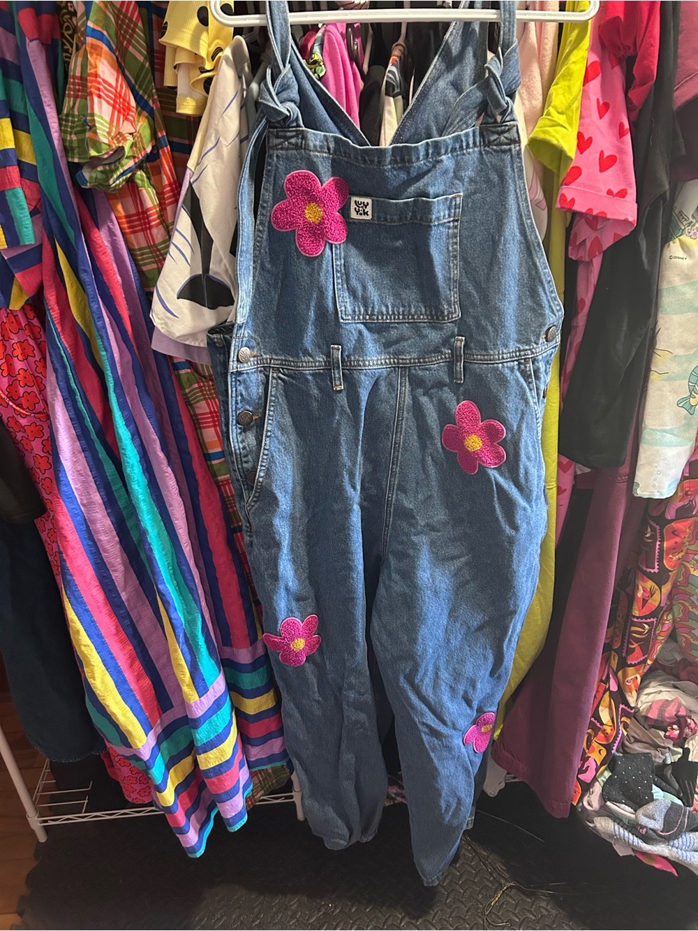 Lucy & Yak Denim Floral Patch Eastons
